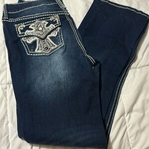 Antique rivet jeans